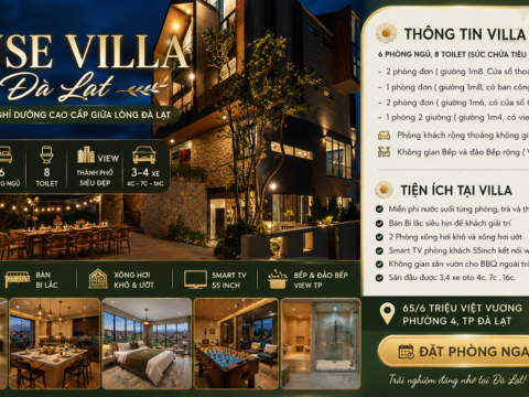 Villa view Đẹp Triệu Việt Vương Đà Lạt - SENSE VILLA